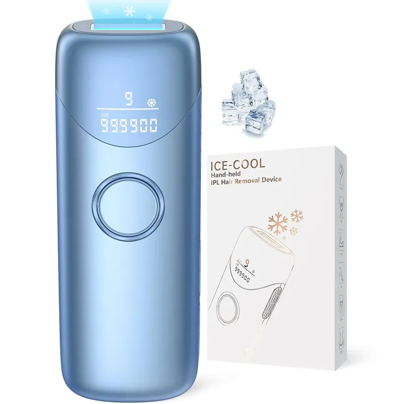 UBROO IPL Hair Removal Device with 5℃ Ice Cooling, Blue