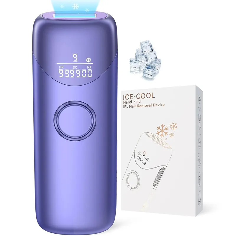 UBROO IPL Hair Removal Device with 5℃ Ice Cooling, Purple